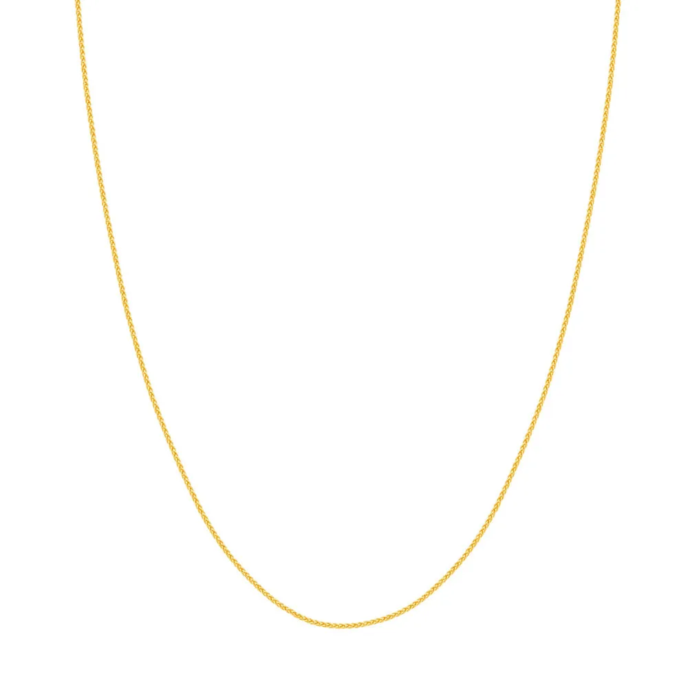 14k Gold 1.05mm Wheat Chain 
