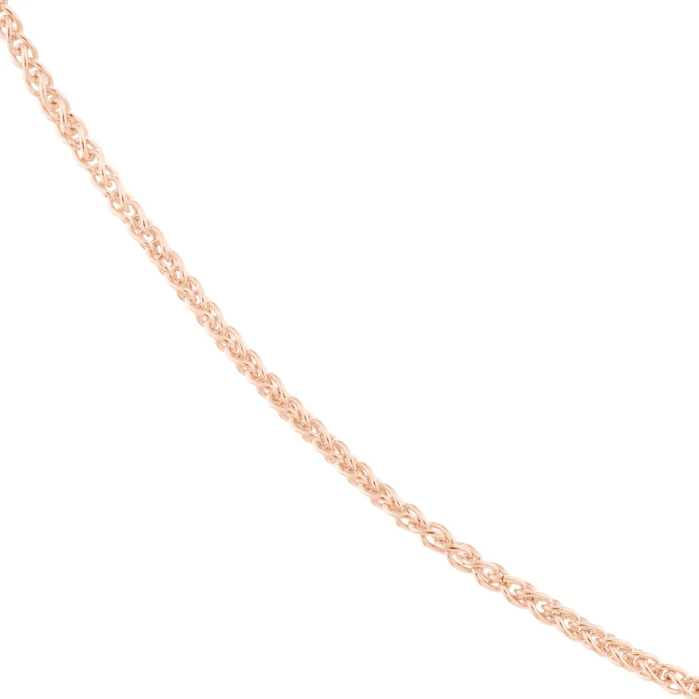 14k Gold 1.05mm Wheat Chain