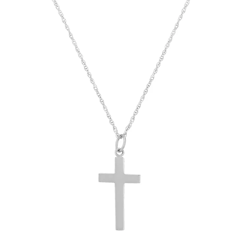 14k Gold Cross Pendant Necklace