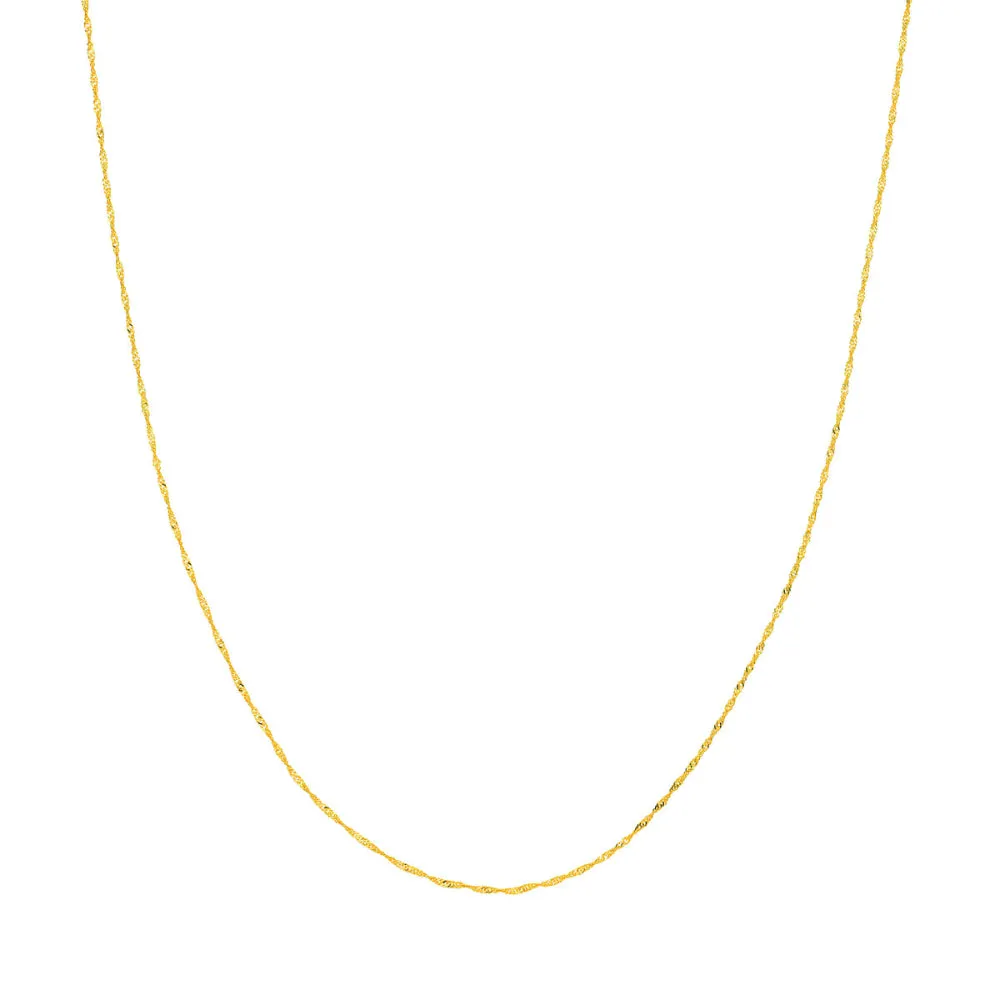 14k Gold Singapore Chain, 16" 