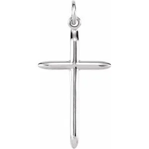 14K Rose 25.7x14 mm Cross Pendant
