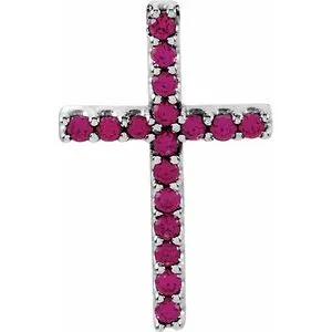 14K Yellow .06 CTW Natural Diamond Petite Cross Pendant
