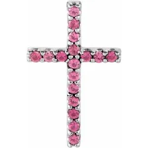 14K Yellow .06 CTW Natural Diamond Petite Cross Pendant