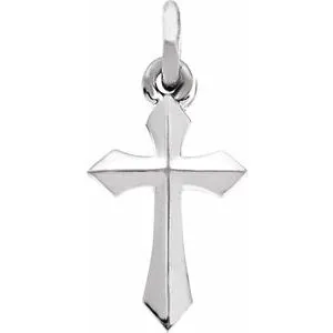 14K Yellow Cross Pendant