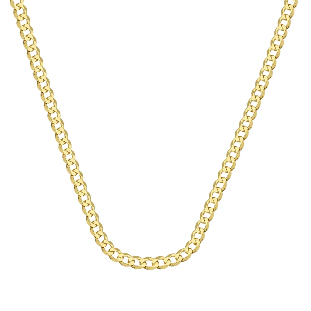 14kt Gold Curb Chain , 24 inches 
