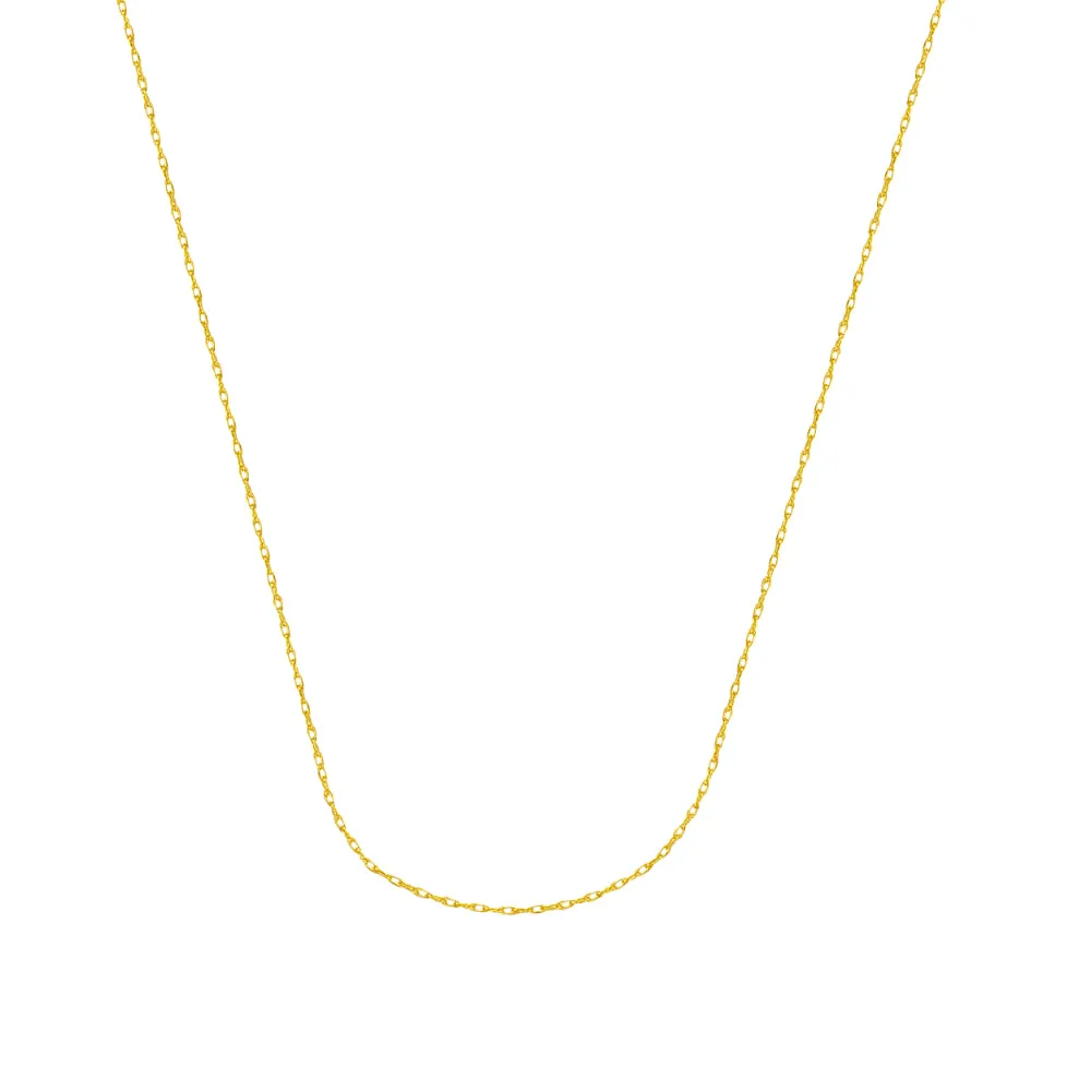 14kt Gold Rope Chain, 18" 