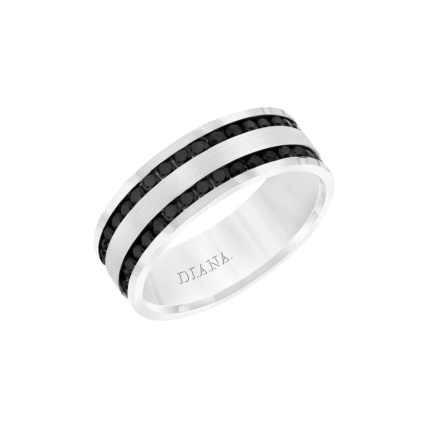 2-Row Black Sapphire Band 