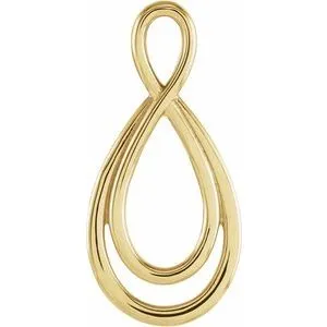 23x10.9 mm Infinity-Inspired Pendant