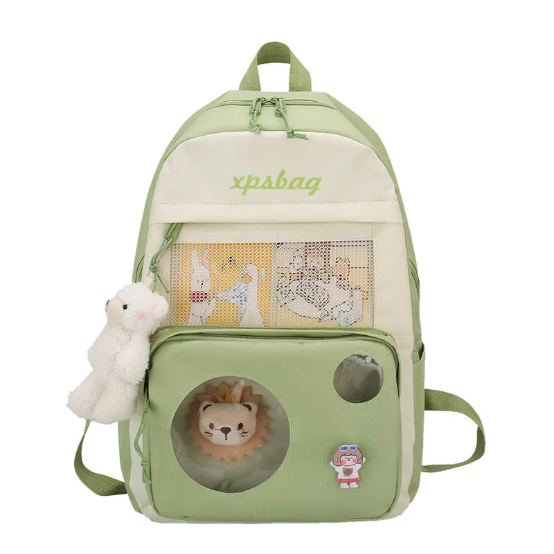 4-piece medium and casual student backpack wholesale