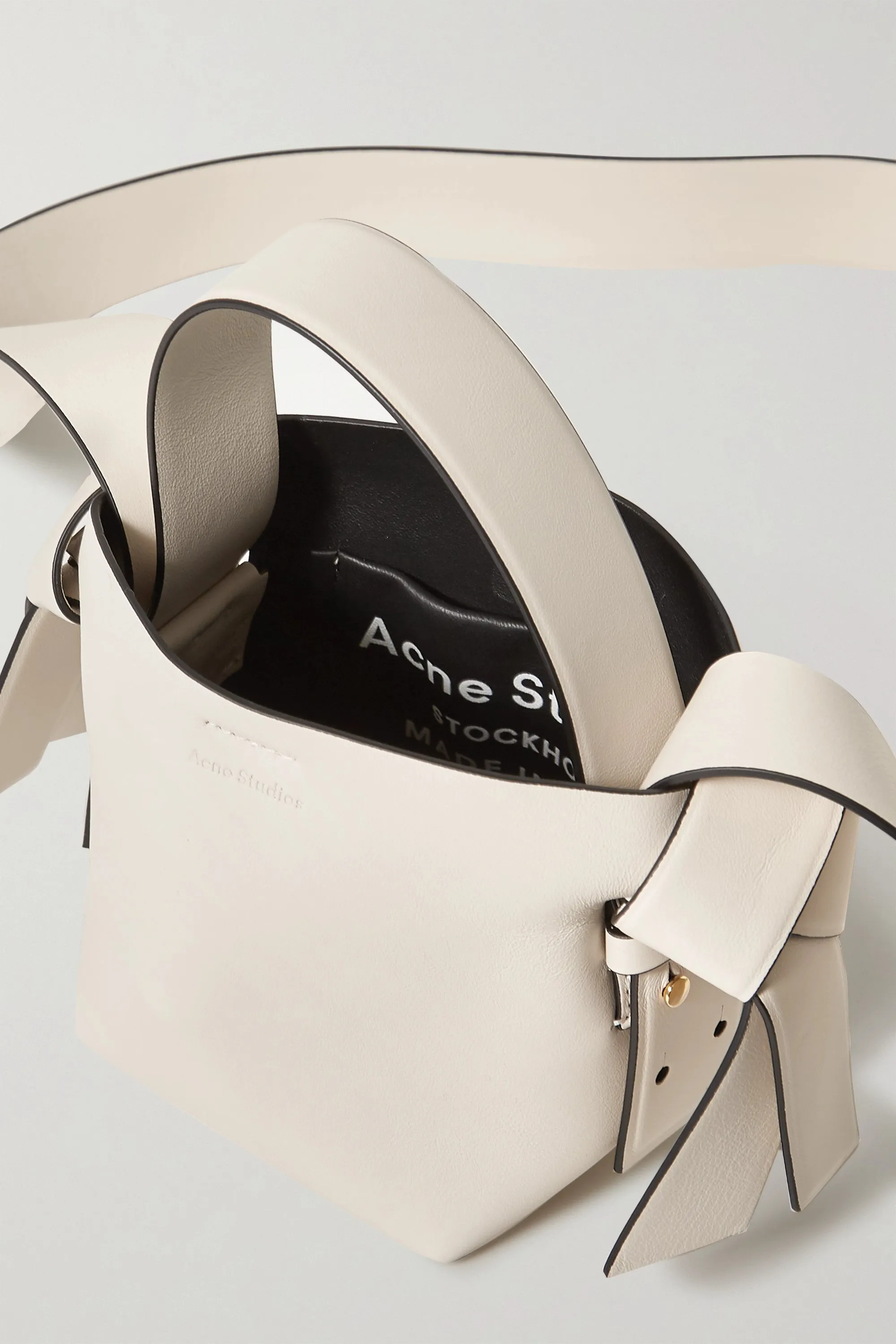 Acne Musubi Micro Knotted Leather Shoulder Bag - Current Season
