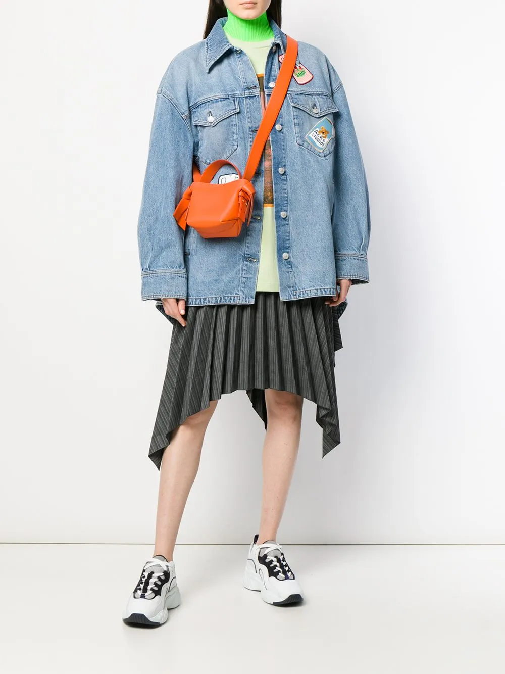 Acne Studios Musubi Micro Knotted Leather Shoulder Bag
