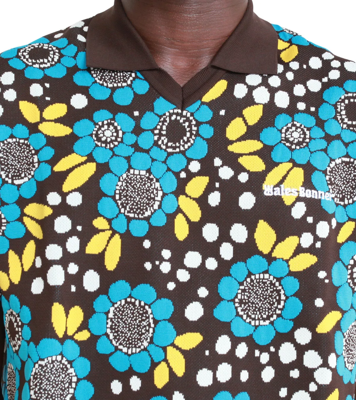Adidas x Wales Bonner Knit Polo Blue Multi