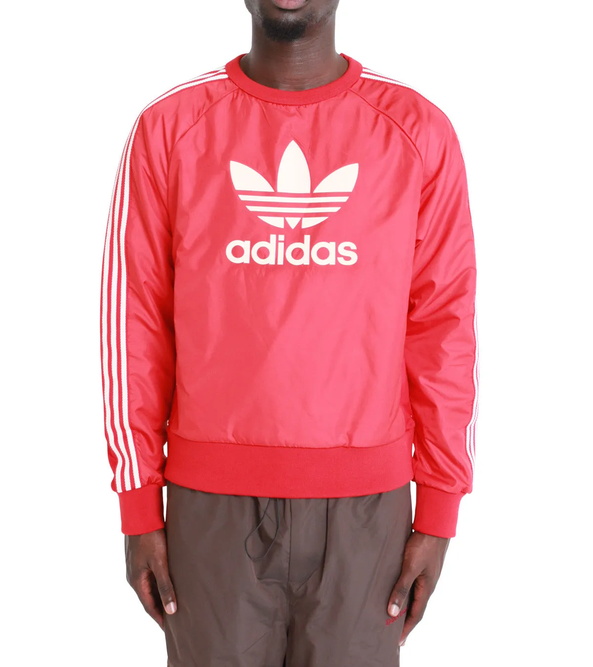 Adidas x Wales Bonner Nylon Crewneck Red