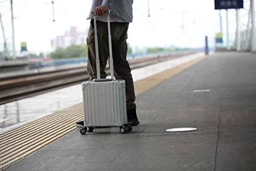 ALEON 16" Aluminum Vertical Underseat Carry-On Luggage or Business Briefcase