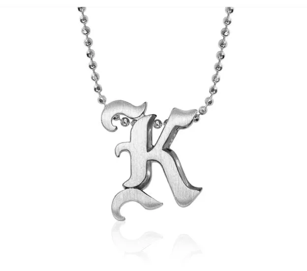 Alex Woo Origin Letter Necklace in Sterling Silver - Specify Letter