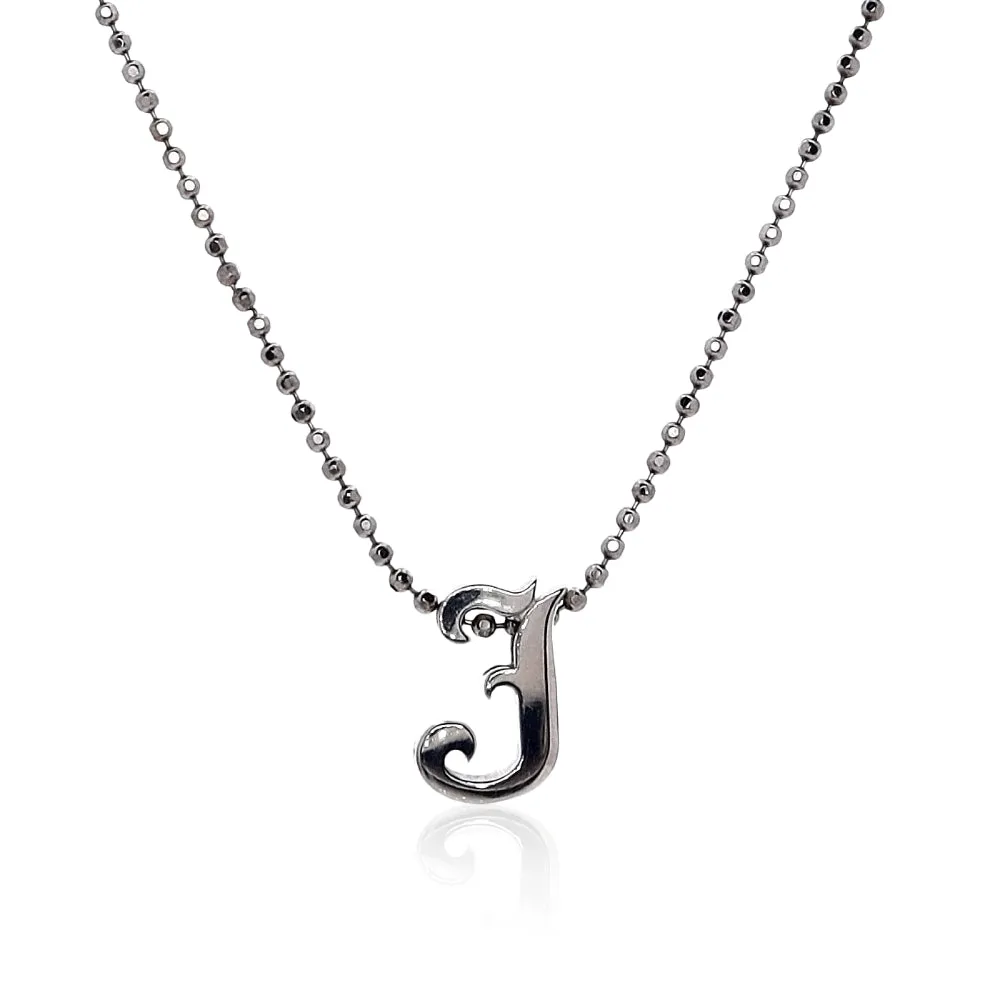 Alex Woo Origin Letter Necklace in Sterling Silver - Specify Letter