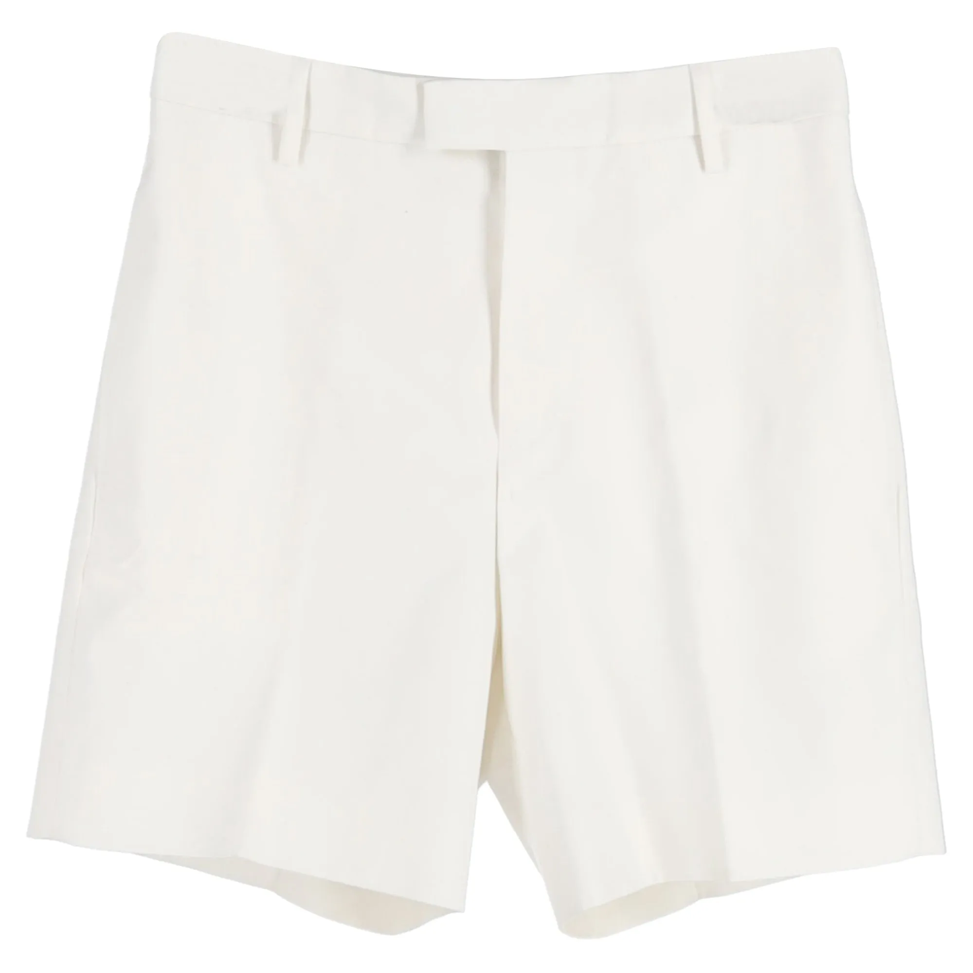 Alexander McQueen Tailored Shorts in White Cotton