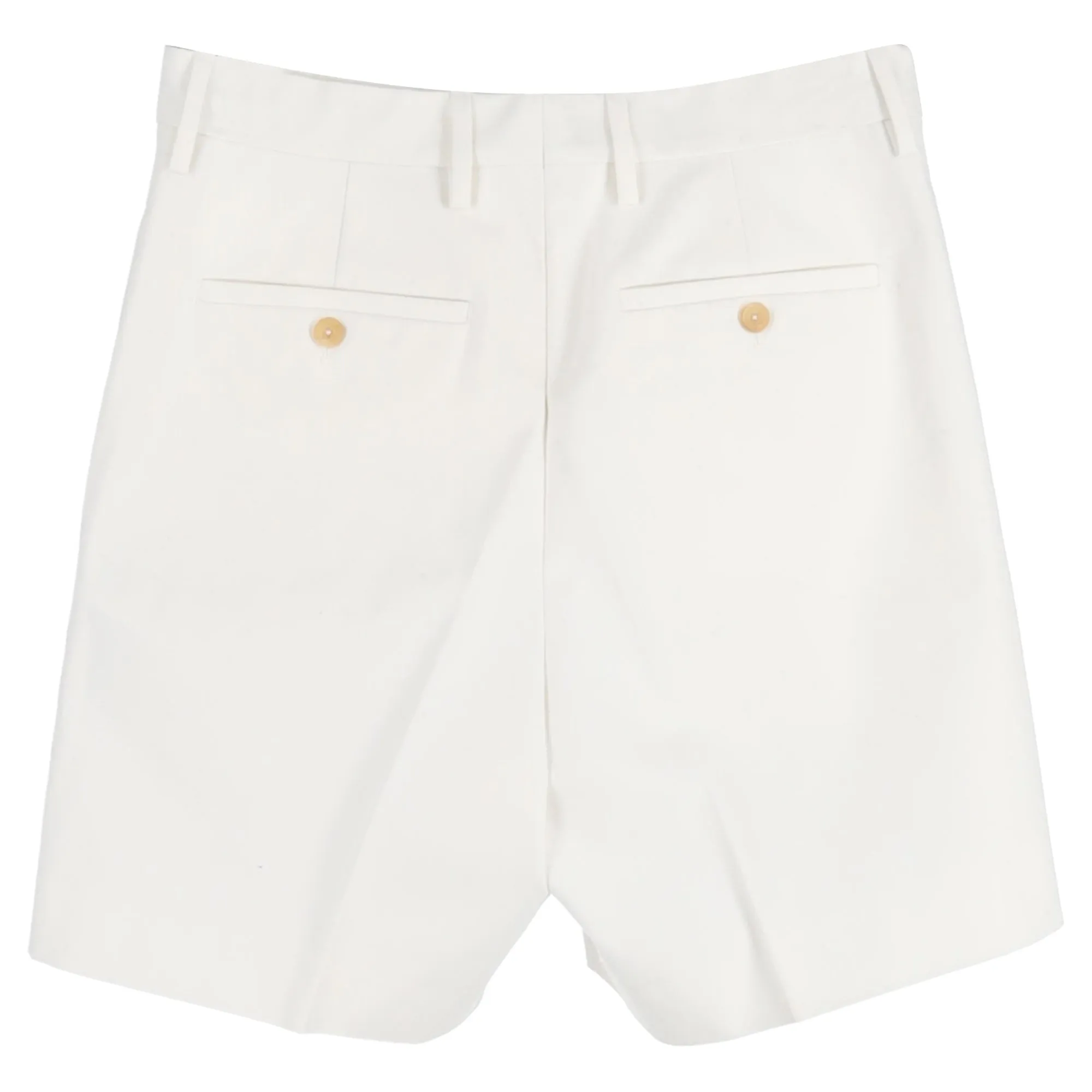 Alexander McQueen Tailored Shorts in White Cotton