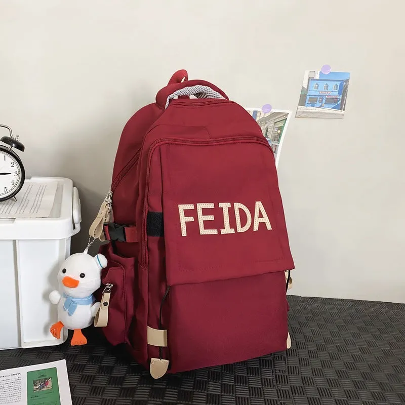 Alphabet school bag, casual backpack