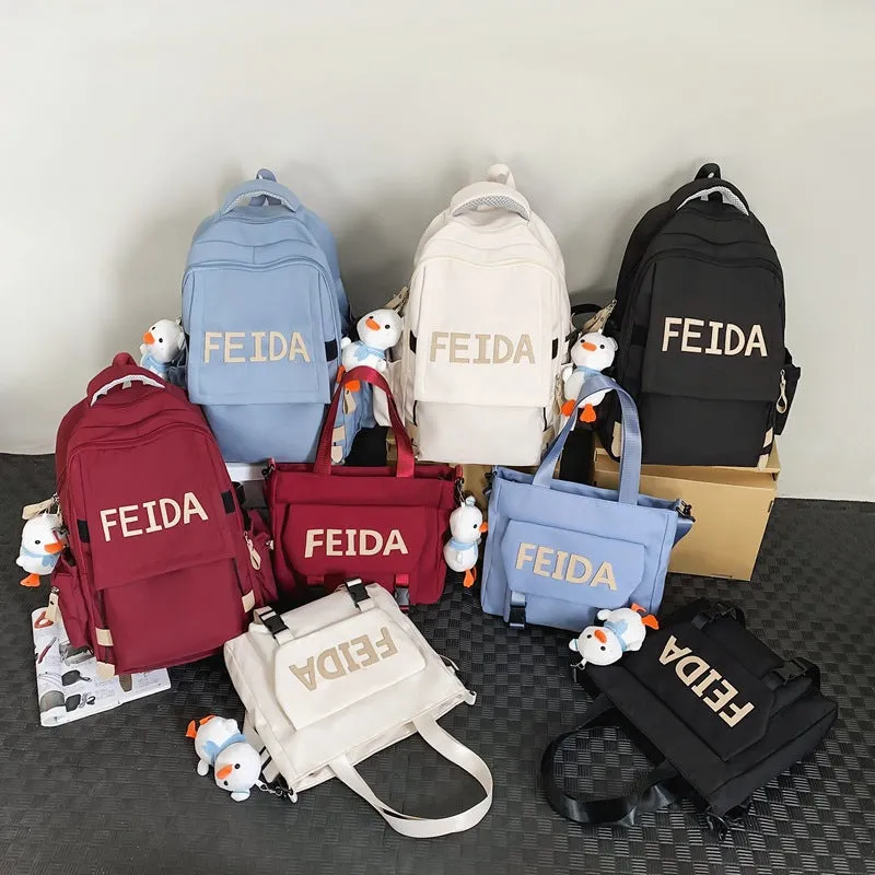 Alphabet school bag, casual backpack 