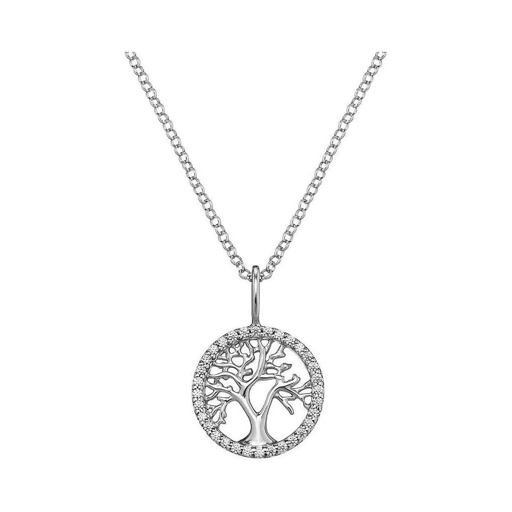 Angel Whisperer Silver Tree of Life Necklace ERN-LILTREE-ZI 