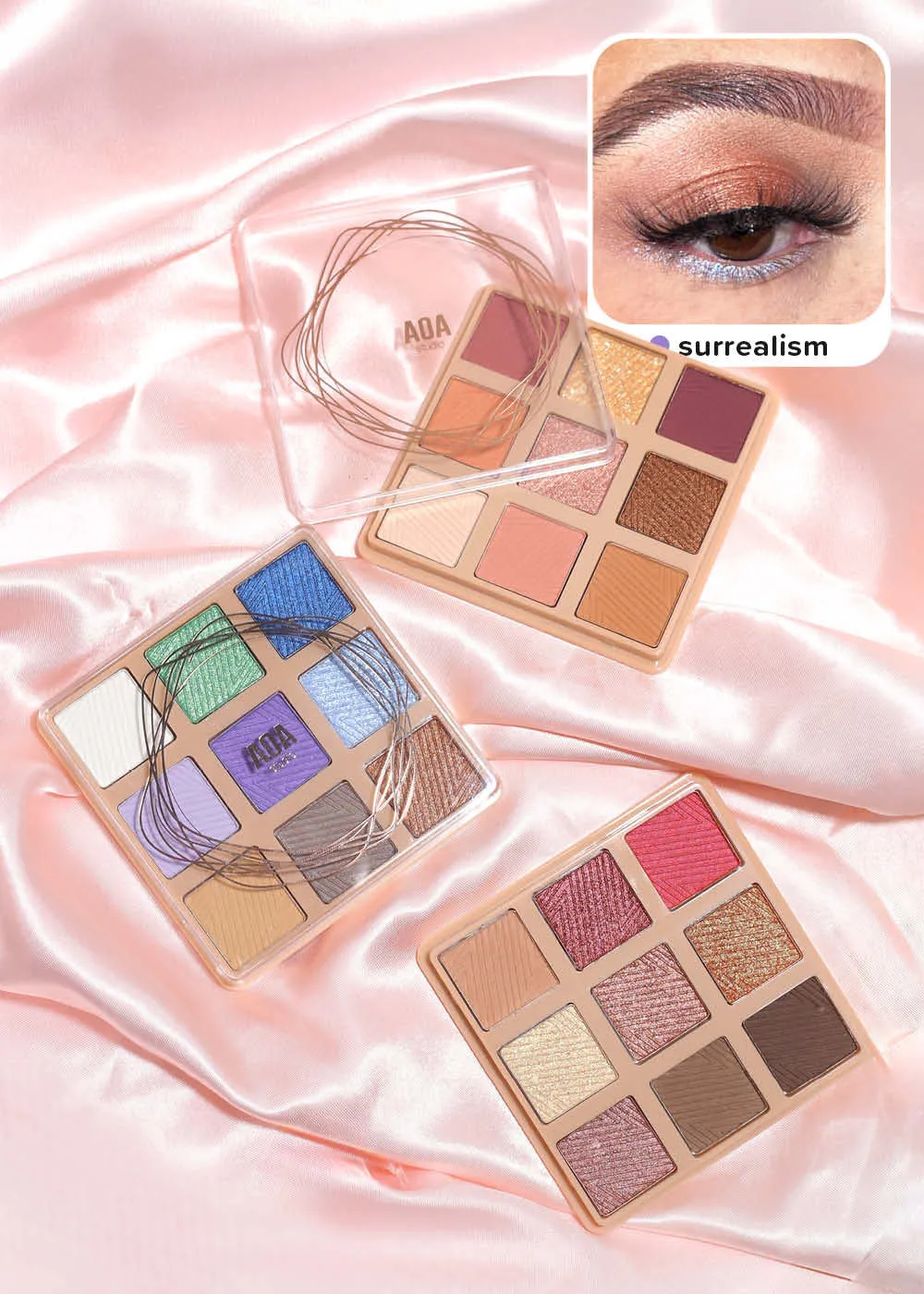 AOA Mini Sweethearts 5-Color Eyeshadow Palette,bridal eye makeup,cleopatra eye makeup