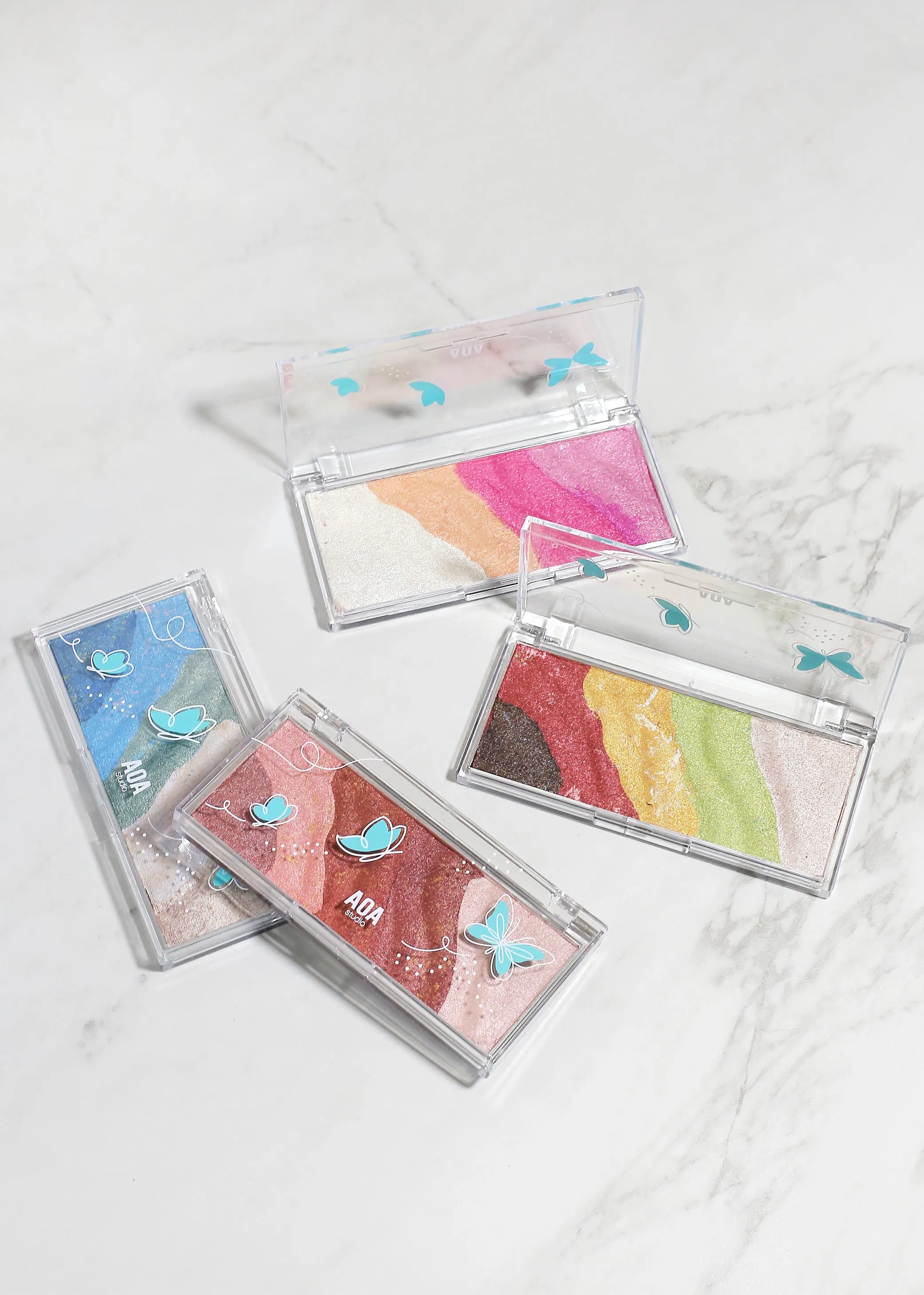 AOA Mini Sweethearts 5-Color Eyeshadow Palette,bridal eye makeup,cleopatra eye makeup