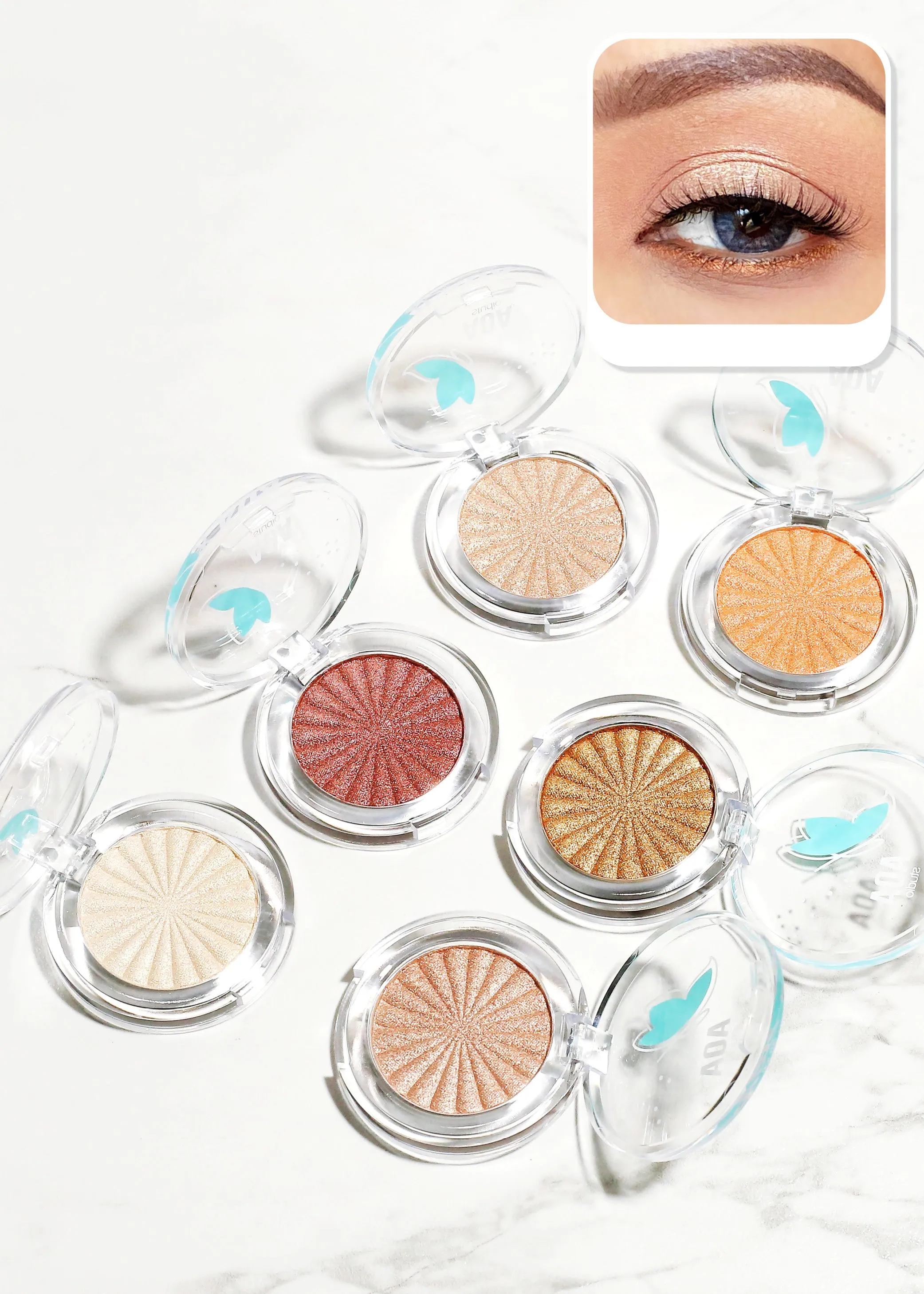 AOA Mini Sweethearts 5-Color Eyeshadow Palette,bridal eye makeup,cleopatra eye makeup