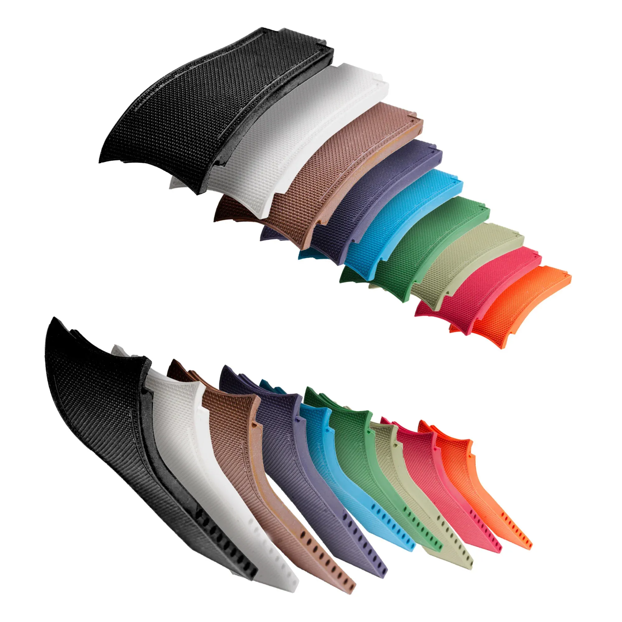 a??Rolex - R Strap Premium a?? Cordura pattern rubber watch band for GMT Master & Oyster bracelet