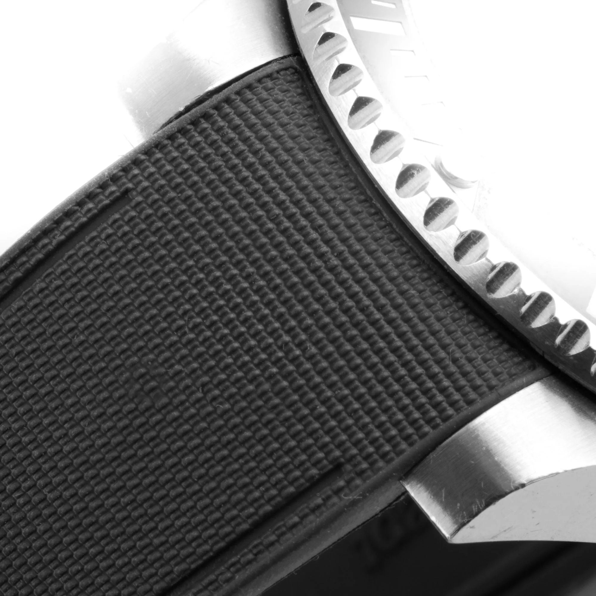a??Rolex - R Strap Premium a?? Cordura pattern rubber watch band for GMT Master II ceramic & Oyster bracelet