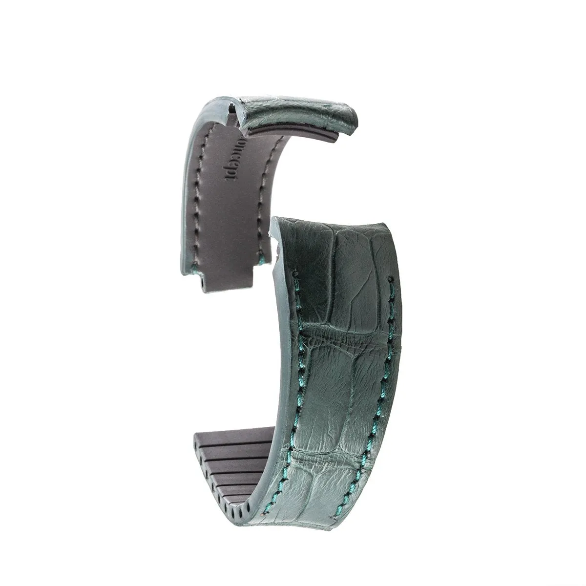 a??Rolex - R Strap premium leather watchstrap - Alligator / crocodile (black, grey, brown, blue, honey, red...)