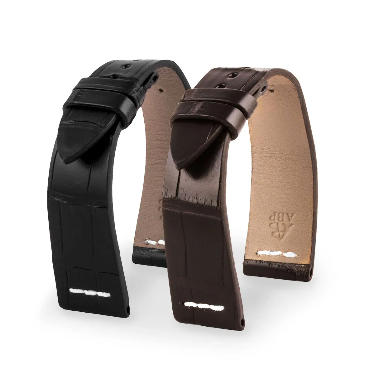a??Rolex Sea Dweller - Leather watchband - Alligator (black, dark brown)