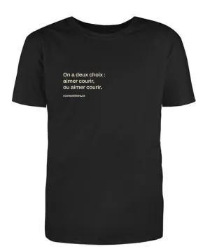 T-shirt ASICS (Nous avons deux choix : aimer courir, ou aimer courir) Bleu Heather vêtements asics