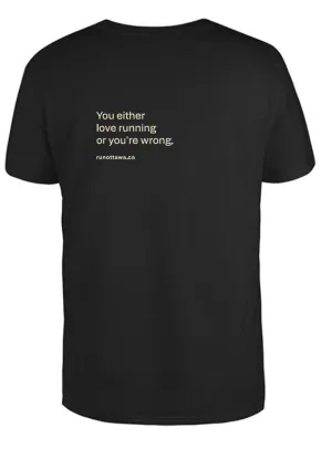 T-shirt ASICS (Soit vous aimez courir, soit vous avez tort) Bleu Heather vêtements asics