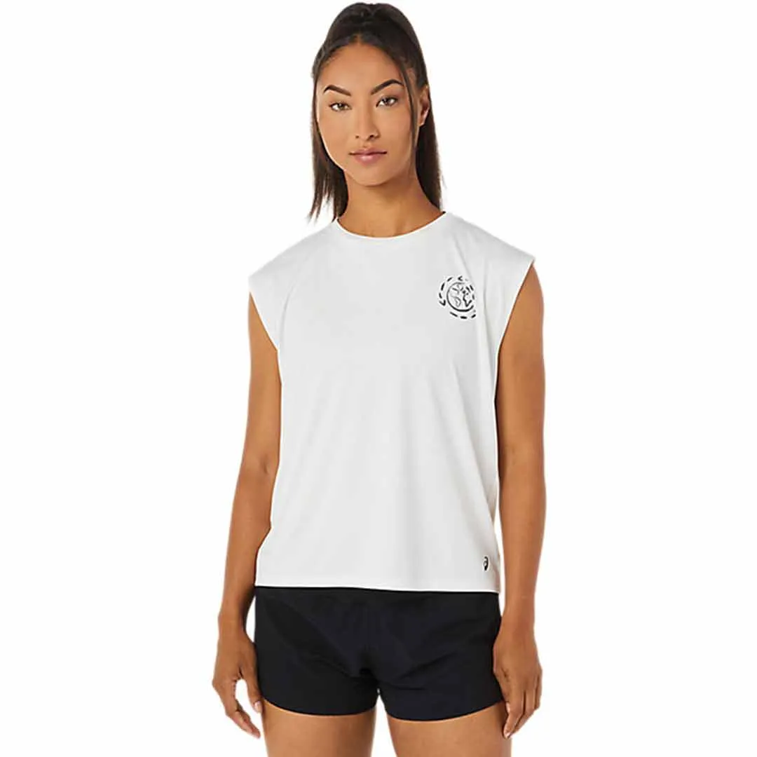 Asics - Débardeur de course en déchets océaniques pour femme (2012C220 101)
