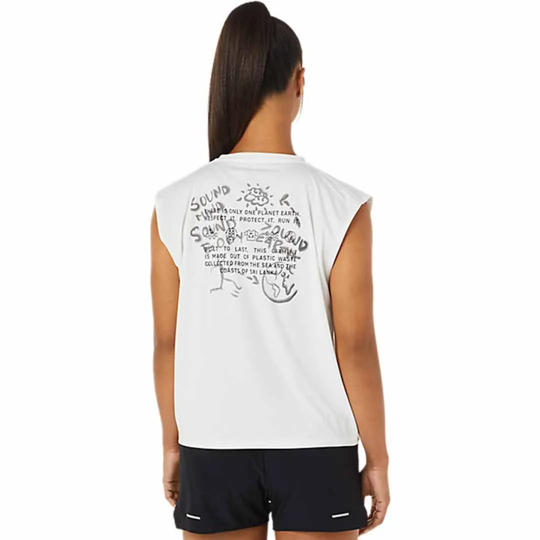 Asics - Débardeur de course en déchets océaniques pour femme (2012C220 101)