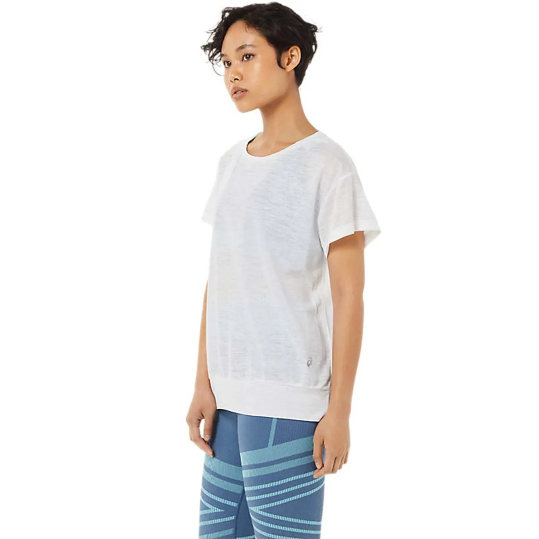 Asics - T-shirt femme à manches courtes et dos ouvert (2032C269 100)
