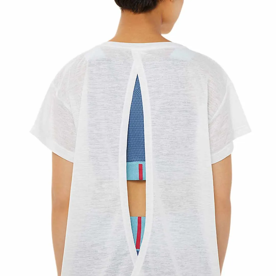 Asics - T-shirt femme à manches courtes et dos ouvert (2032C269 100)