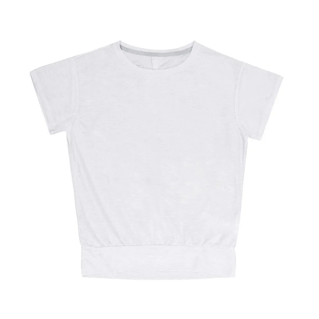 Asics - T-shirt femme à manches courtes et dos ouvert (2032C269 100)