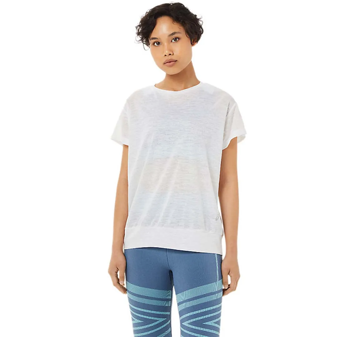 Asics - T-shirt femme à manches courtes et dos ouvert (2032C269 100)