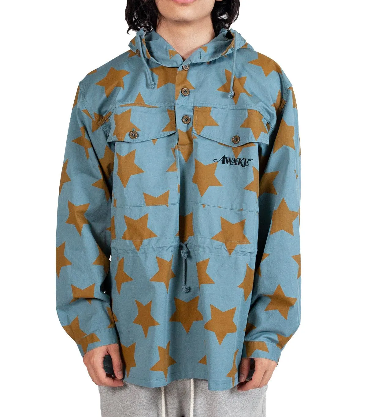 Awake Stars Anorak Jacket Teal