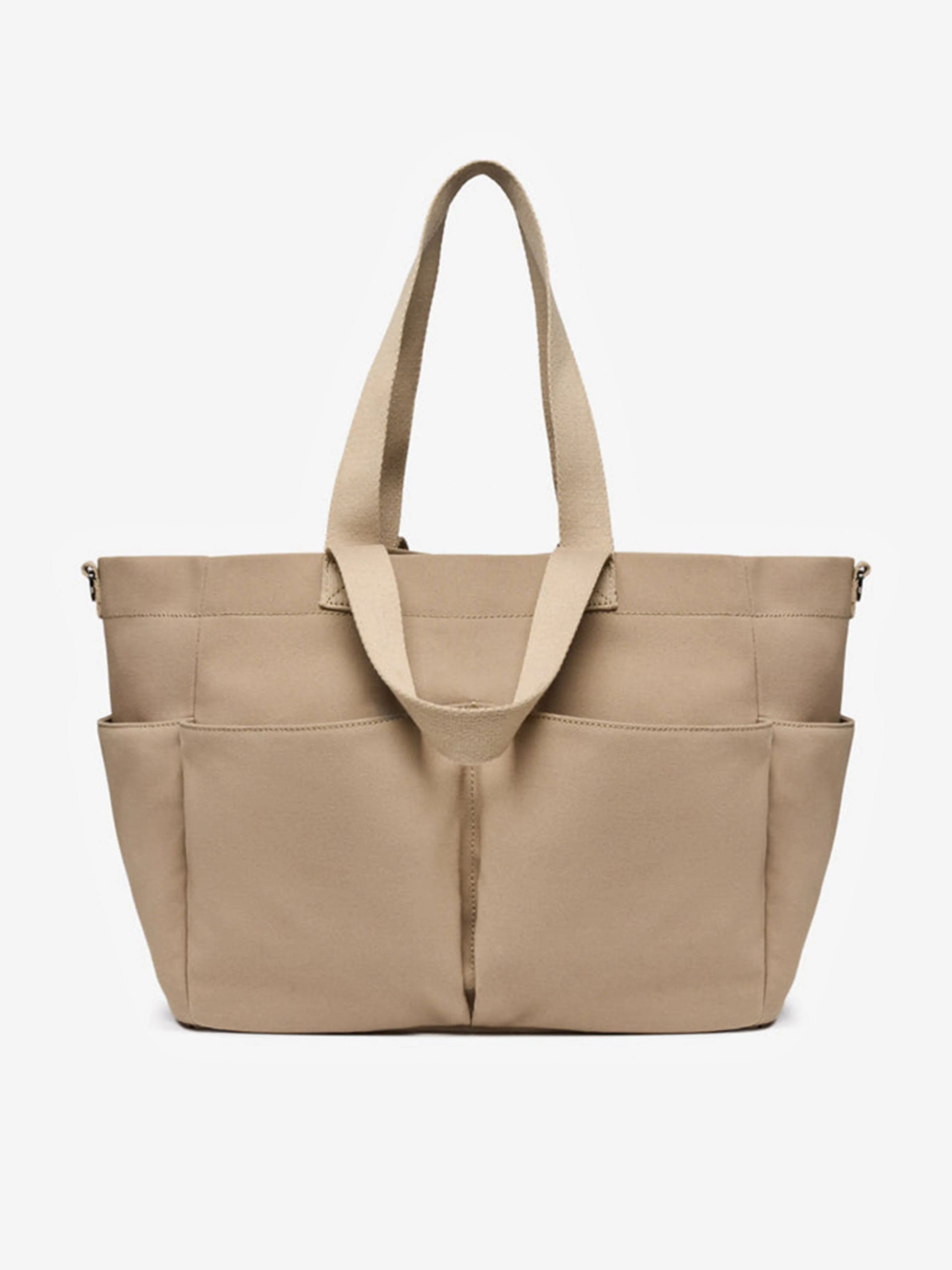 Baby Canvas Pocket Tote in Beige (30cm)