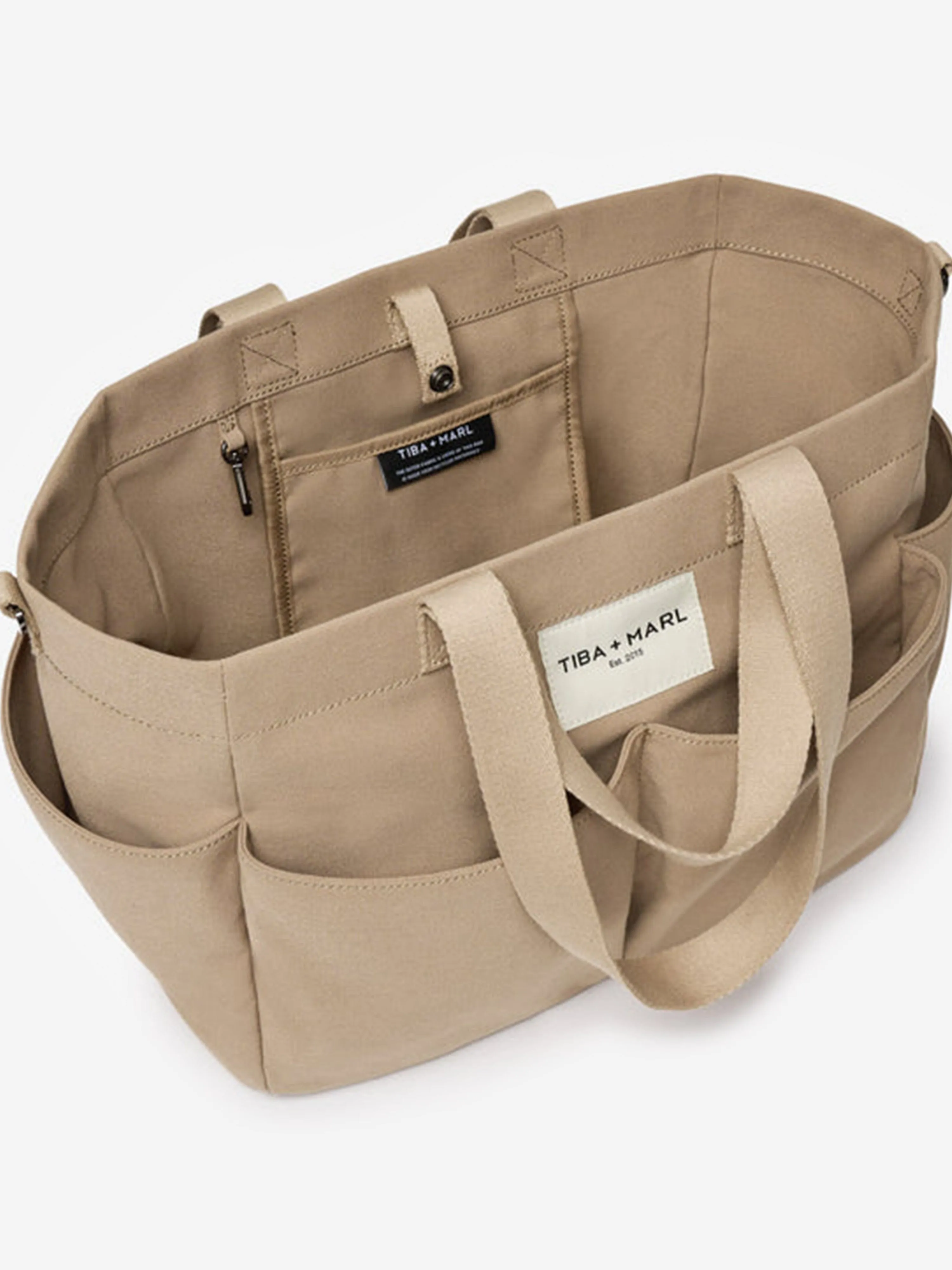 Baby Canvas Pocket Tote in Beige (30cm)