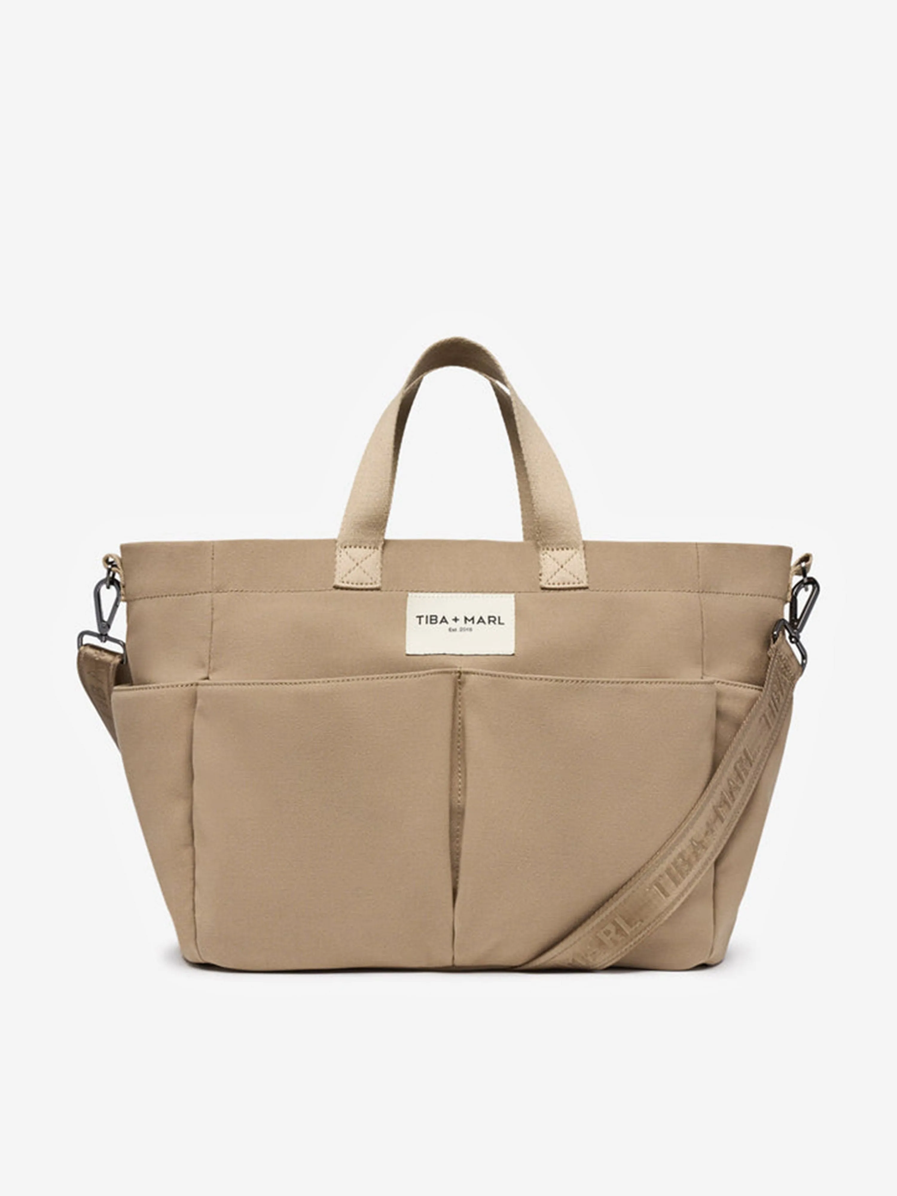 Baby Canvas Pocket Tote in Beige (30cm)