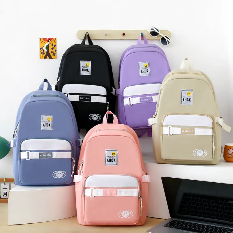 Backpack multi-piece set large capacity school bag 