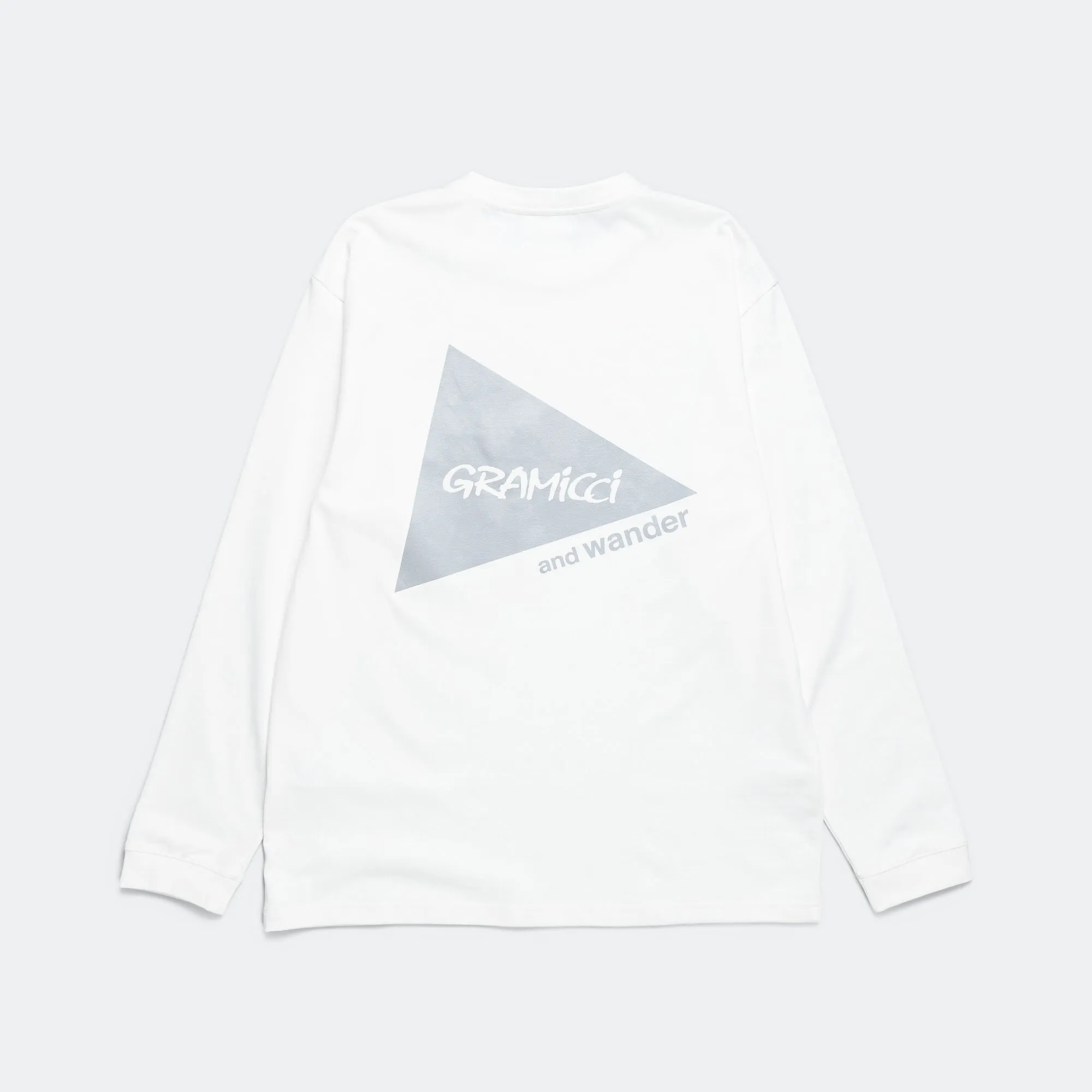 Backprint L/S Tee x and wander - White