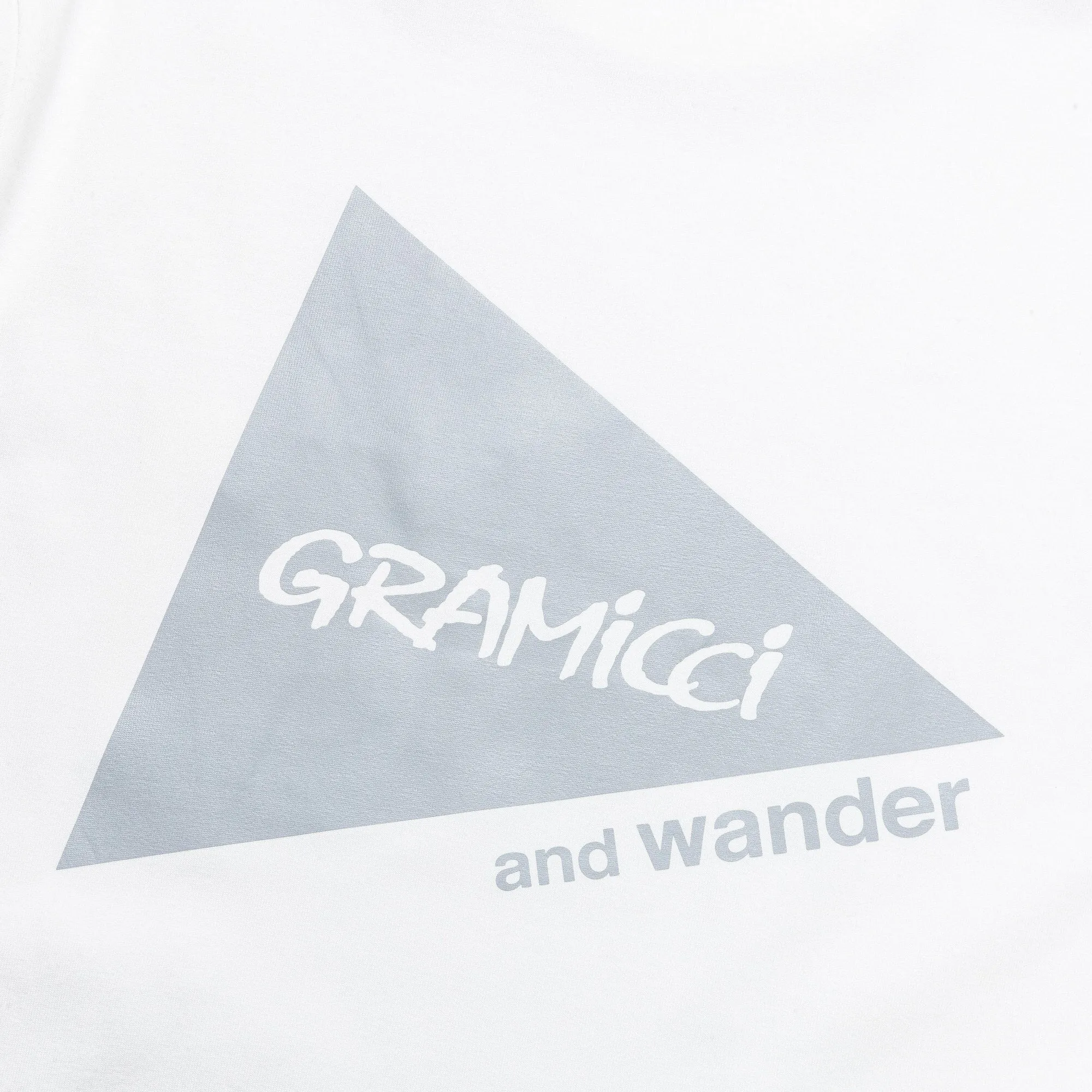 Backprint L/S Tee x and wander - White
