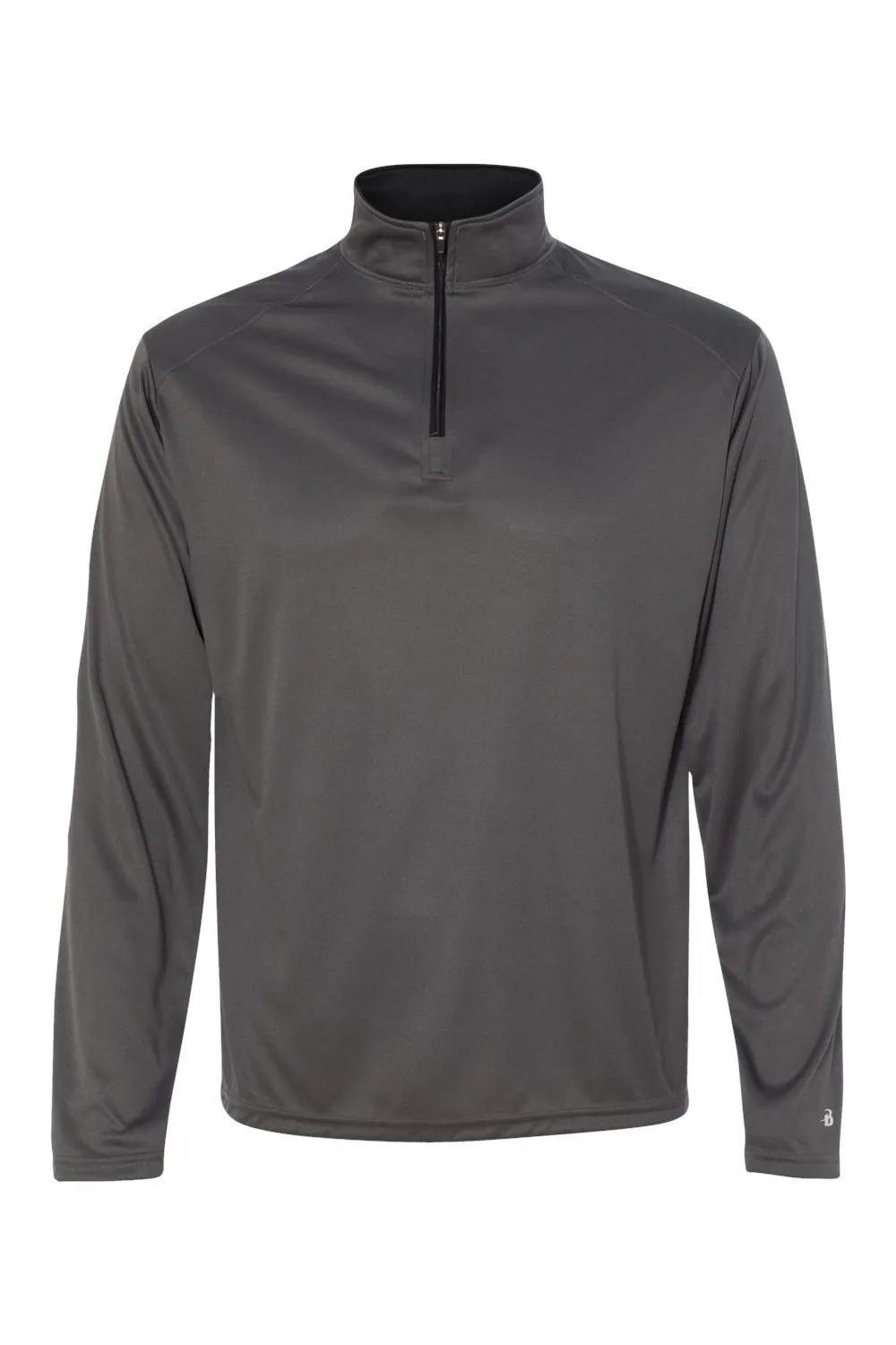 Badger Sweatshirt Homme B-Core Respirant à Zip 1/4 - Gris Graphite/Noir Vêtements Badger