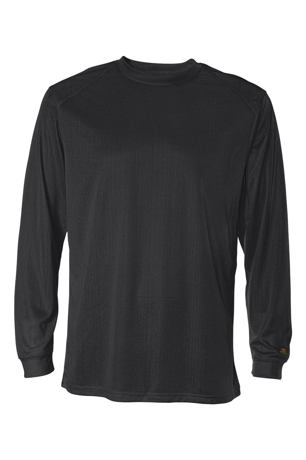 T-shirt à manches longues Badger Mens B-Core avec évacuation de l'humidité - Vêtement Noir Badger