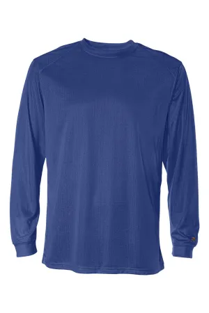 Badger T-shirt à manches longues respirant pour hommes B-Core - Vêtements Bleu Royal Badger